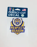 LSU Tigers 2019 Perfect Season Perfect Cut Decal NEW! 3x3 Inches