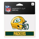 Green Bay Packers Helmet Perfect Cut Die Cut Decal Sticker 3x4 Inches