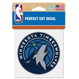 Minnesota Timberwolves 3" x 3" Perfect Cut Decal Window, Car or Laptop!