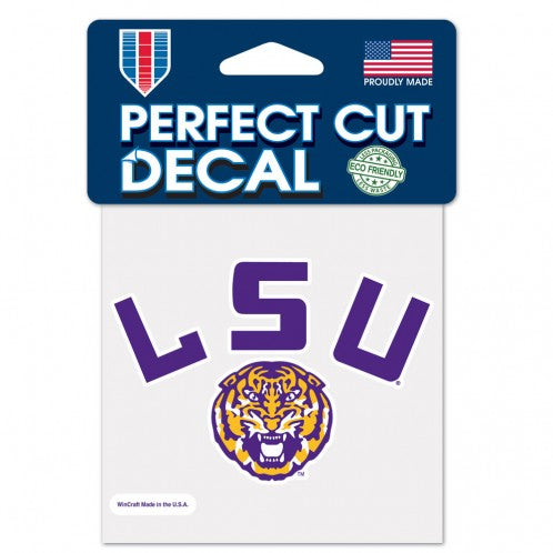 LSU Tigers Helmet Logo Die Cut Decal Stickers Perfect Cut 3x2 inches ...