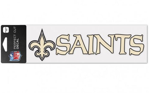 New Orleans Saints Die-Cut Decal 2x9 Perfect Cut Wordmark  Window, Car or Laptop!