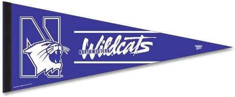 Nothwestern Wildcats Premium Pennant Felt Wool NEW!! Free Shipping