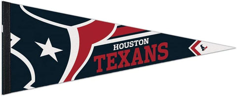 Houston Texans Premium Pennant Felt Wool NEW!! Free Shipping 12x30 Inches