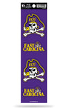 East Carolina Pirates Set of 4 Decals Stickers The Quad by Rico 2x2 Inches