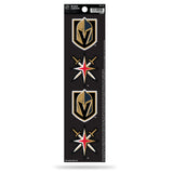 Vegas Golden Knights Set of 4 Decals Stickers The Quad by Rico 2x2 Inches