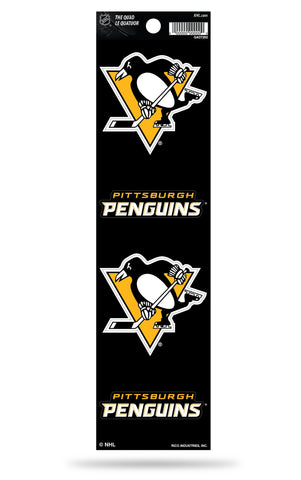 Pittsburgh Penguins Set of 4 Decals Stickers The Quad by Rico 2x2 Inches