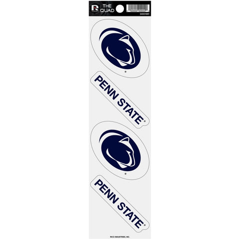 Penn State Nittany Lions Set of 4 Decals Stickers The Quad by Rico 2x2 Inches