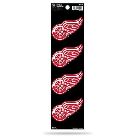 Detroit Red Wings Set of 4 Decals Stickers The Quad by Rico 2x2 Inches