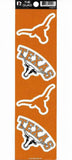 Texas Longhorns Set of 4 Decals Stickers The Quad by Rico 3x2 Inches