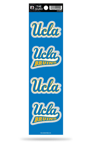 UCLA Bruins Set of 4 Decals Stickers The Quad by Rico 2x2 Inches