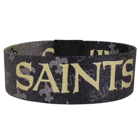 New Orleans Saints Stretch Bracelet Free Shipping! Black Gold