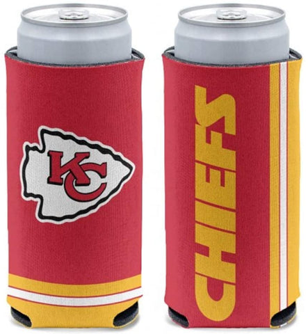 Kansas City Chiefs Slim Can Koozie Holder Collapsible Free Shipping!