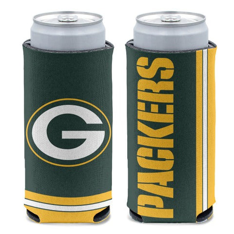 Green Bay Packers Slim Can Koozie Holder Collapsible
