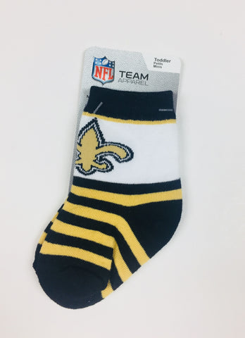 New Orleans Saints Toddler Socks Size 0-3 NEW