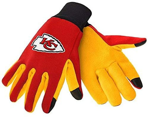Kansas City Chiefs Texting Gloves NEW One Size Fits Most FOCO