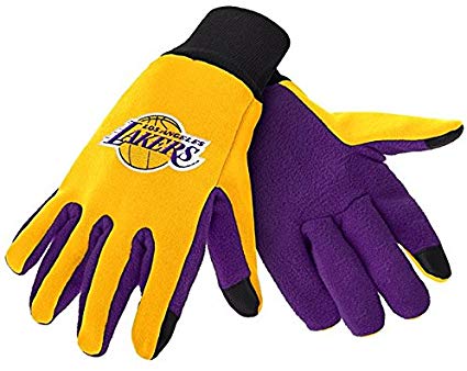 Los Angeles Lakers Texting Gloves NEW!