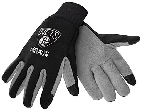 Brooklyn Nets Texting Gloves NEW One Size Fits Most FOCO