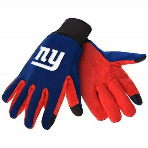 New York Giants Texting Gloves NEW One Size Fits Most FOCO