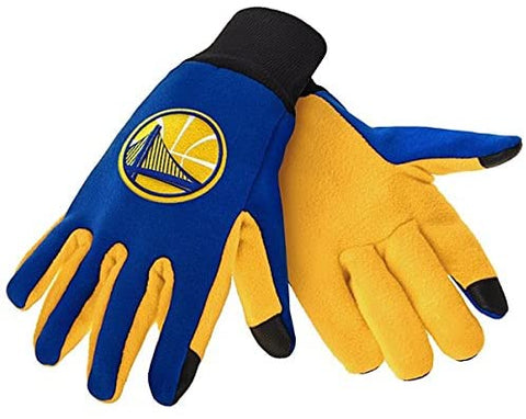 Golden State Warriors Texting Gloves NEW One Size Fits Most FOCO