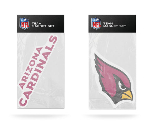 Arizona Cardinals Magnet Set 2 piece Logo Wordmark NEW NFL Free Shipping!