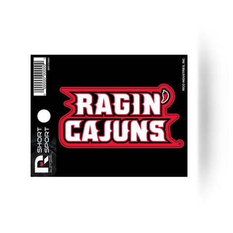 Louisiana Ragin Cajuns 3" x 1" Die-Cut Decal Window, Car or Laptop! Free Ship