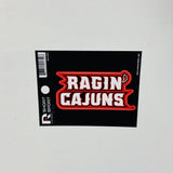 Louisiana Ragin Cajuns 3" x 1" Die-Cut Decal Window, Car or Laptop! Free Ship