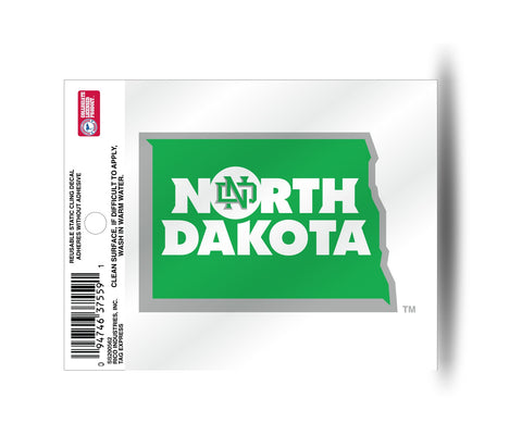 North Dakota Fighting Hawks Static Cling Sticker NEW!! Window or Car! NCAA