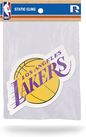Los Angeles Lakers Die Cut Static Cling Decal Sticker 4x5 Inches NEW!! Car Window