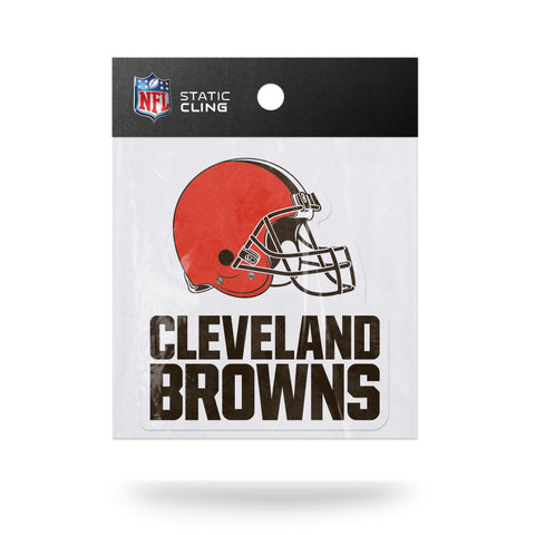 Cleveland Browns Die Cut Static Cling Decal Reusable 3 X 5 NEW! Car Window