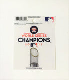 Houston Astros World Series Champions Static Cling Sticker NEW!! Window or Car!
