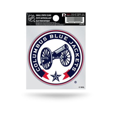 Columbus Blue Jackets Cannon Logo Static Cling Decal Sticker NEW!! Window or Car!