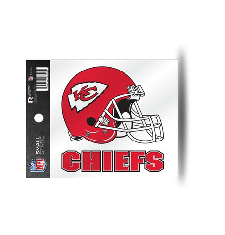 Kansas City Chiefs Helmet Static Cling Sticker NEW!! Window or Car! NFL