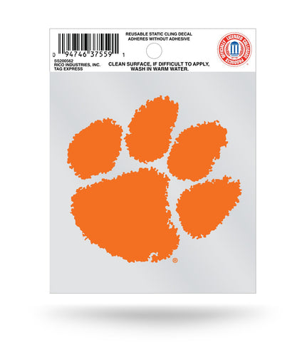 Clemson Tigers Small Static Window Cling