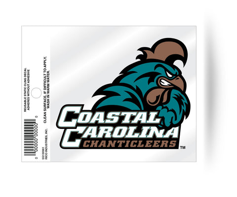 Coastal Carolina Chanticleers Logo Static Cling Sticker NEW!! Window or Car! NCAA