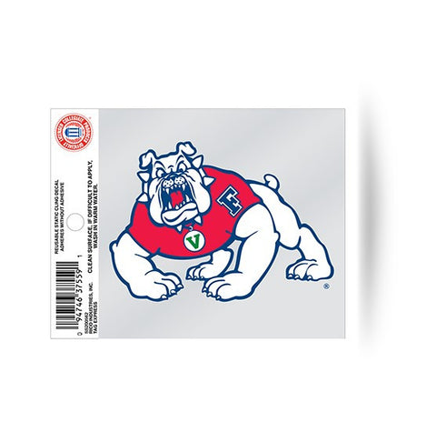 Fresno State Bulldogs Static Cling Sticker NEW!! Window or Car! NCAA