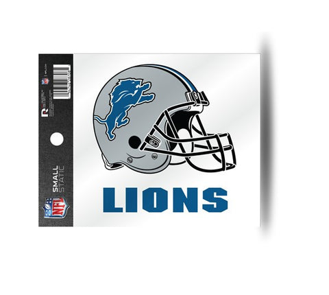 Detroit Lions Helmet Static Cling Sticker NEW!! Window or Car! NFL