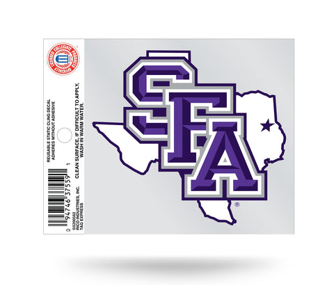 SFA Lumberjacks Logo Static Cling Sticker NEW!! Window or Car! NCAA