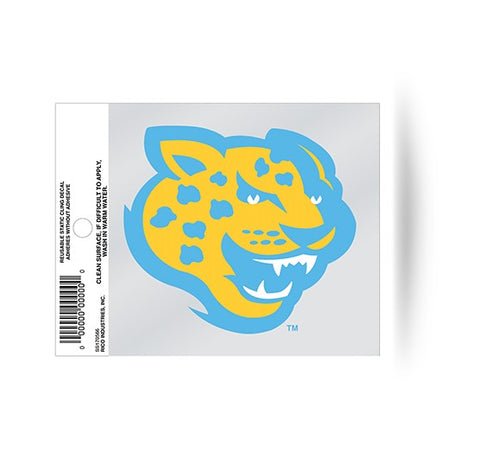 Southern Jaguars Head Logo Static Cling Sticker NEW!! Window or Car! NCAA