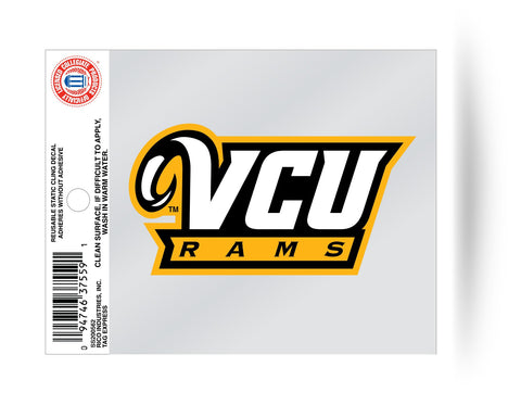 VCU Rams Static Cling Window Decal Sticker NEW! Virginia Commonwealth