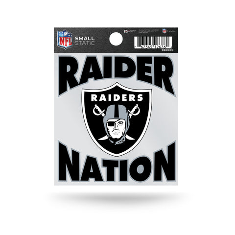 Las Vegas Raiders "Raider Nation" Static Cling Sticker NEW!! Window or Car!