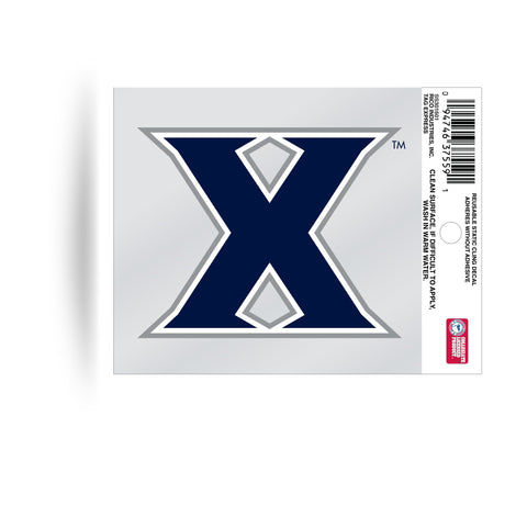 Xavier Musketeers Static Cling Sticker Window or Car! 3x4 Inches Free Shipping