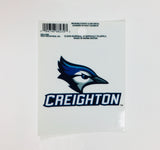 Creighton Bluejays Wordmark Static Cling Sticker NEW!! Window or Car! NCAA