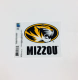 Missouri Tigers Logo Wordmark Static Cling Sticker NEW!! Window or Car! NCAA Mizzou