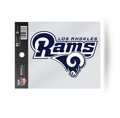 Los Angeles Rams Wordmark Logo Static Cling Sticker NEW!! Window or Car! NFL