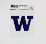 Washington Huskies Static Cling Sticker NEW!! Window or Car! NCAA