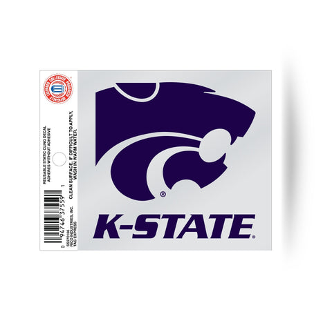 Kansas State Wildcats Static Cling Sticker NEW!! Window or Car! NCAA