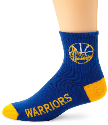 Golden State Warriors Socks Quarter Length Large Size Mens 10-13 Shoe NEW!
