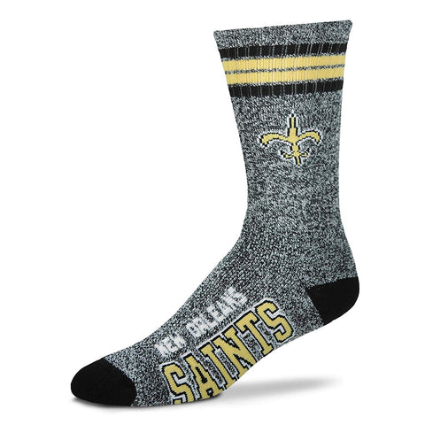New Orleans Saints Socks Crew Length Marbled Size Large NEW!