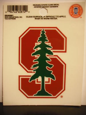 Stanford Cardinal Static Cling Sticker NEW!! Window or Car! NCAA
