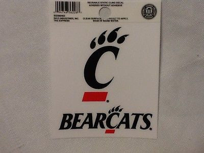 Cincinnati Bearcats Static Cling Sticker NEW!! Window or Car! NCAA